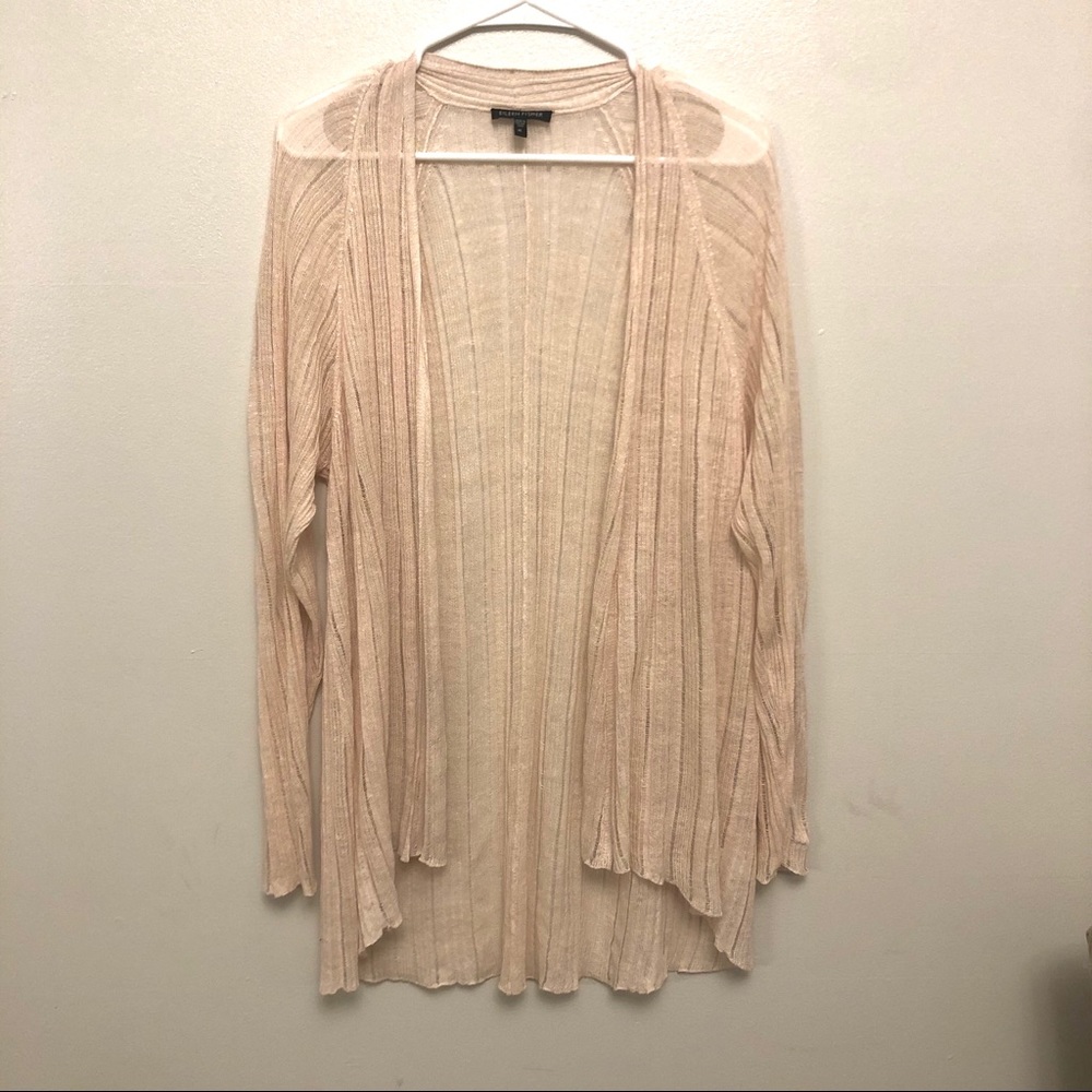 Eileen fisher Waterfall open front cardigan